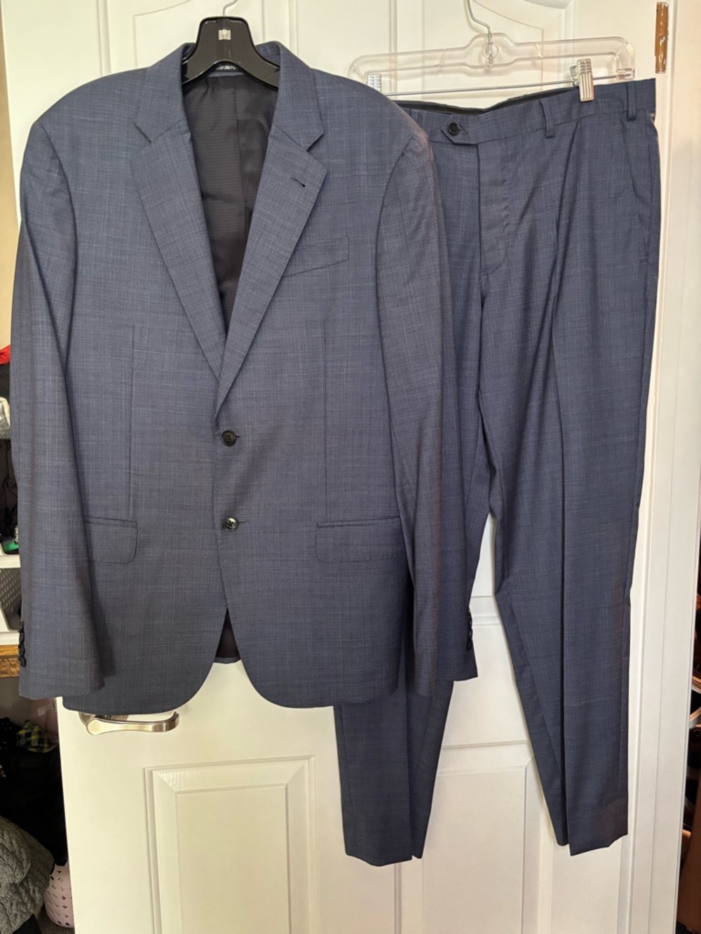 EMPORIO ARMANI Men's Classic Blue Two-Piece Suit Jacket & Trouser SUIT SZ 50